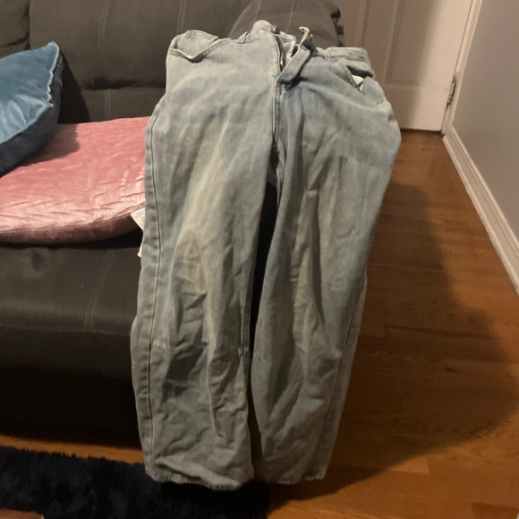Double waistband straight wide leg jeans (tall girl friendly) - Picture 1 of 1